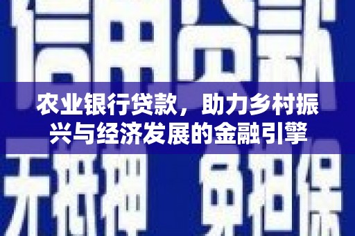 兴县农业银行贷款，助力乡村振兴与经济发展的金融引擎