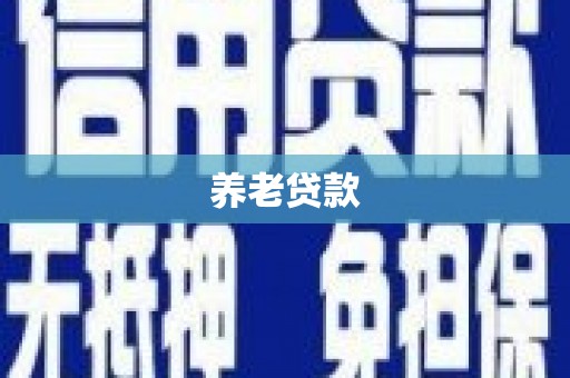 兴县养老贷款