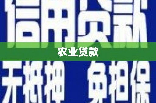兴县农业贷款