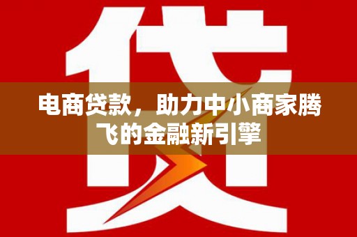兴县电商贷款，助力中小商家腾飞的金融新引擎