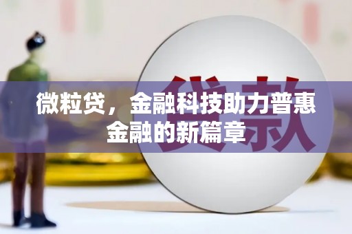 兴县微粒贷，金融科技助力普惠金融的新篇章