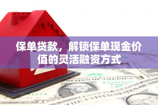 兴县保单贷款，解锁保单现金价值的灵活融资方式