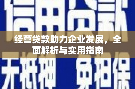 兴县经营贷款助力企业发展，全面解析与实用指南