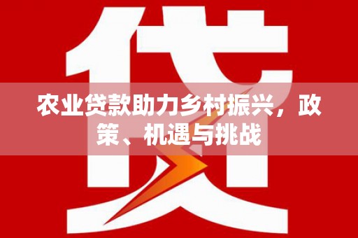 兴县农业贷款助力乡村振兴，政策、机遇与挑战
