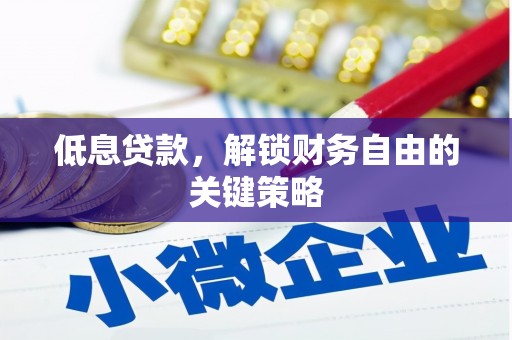 兴县低息贷款，解锁财务自由的关键策略