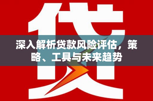 兴县深入解析贷款风险评估，策略、工具与未来趋势