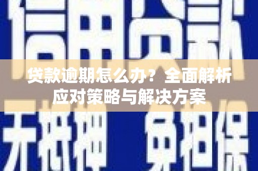 兴县贷款逾期怎么办？全面解析应对策略与解决方案