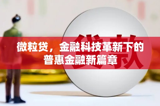 兴县微粒贷，金融科技革新下的普惠金融新篇章