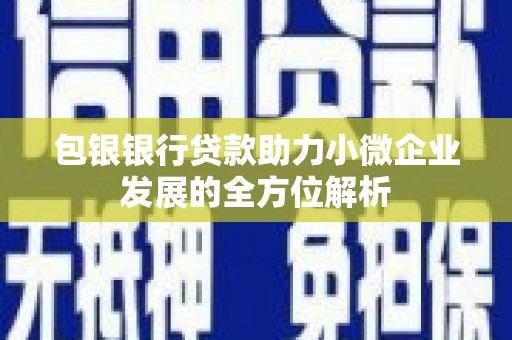兴县包银银行贷款助力小微企业发展的全方位解析
