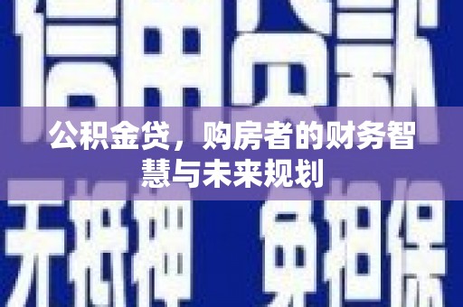 兴县公积金贷，购房者的财务智慧与未来规划