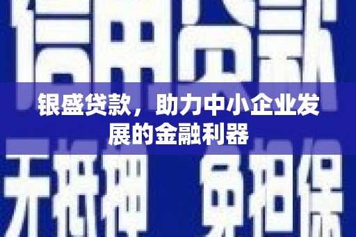 兴县银盛贷款，助力中小企业发展的金融利器