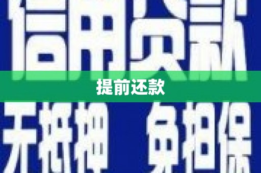 兴县提前还款