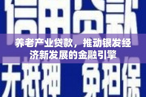 兴县养老产业贷款，推动银发经济新发展的金融引擎