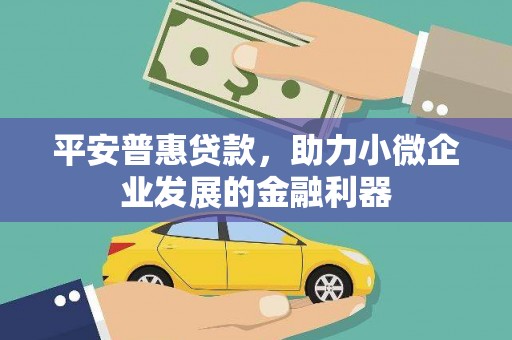 兴县平安普惠贷款，助力小微企业发展的金融利器
