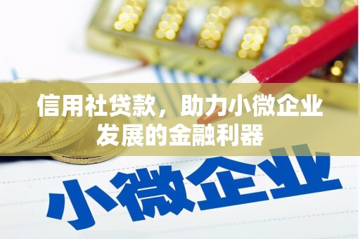 兴县信用社贷款，助力小微企业发展的金融利器