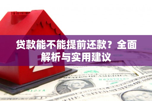 兴县贷款能不能提前还款？全面解析与实用建议