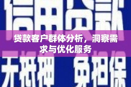 兴县贷款客户群体分析，洞察需求与优化服务